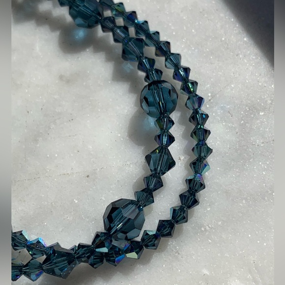 Navy Swarovski Crystal Bracelet - Picture 6 of 13